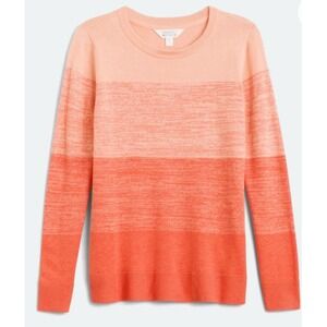Market & Spruce Women's Sariah‎ Orange Ombré Sweater Women's XL